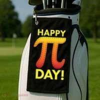 Cool Happy Pi Day Golf Towel thumb 2