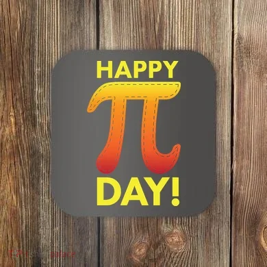 Cool Happy Pi Day Coaster