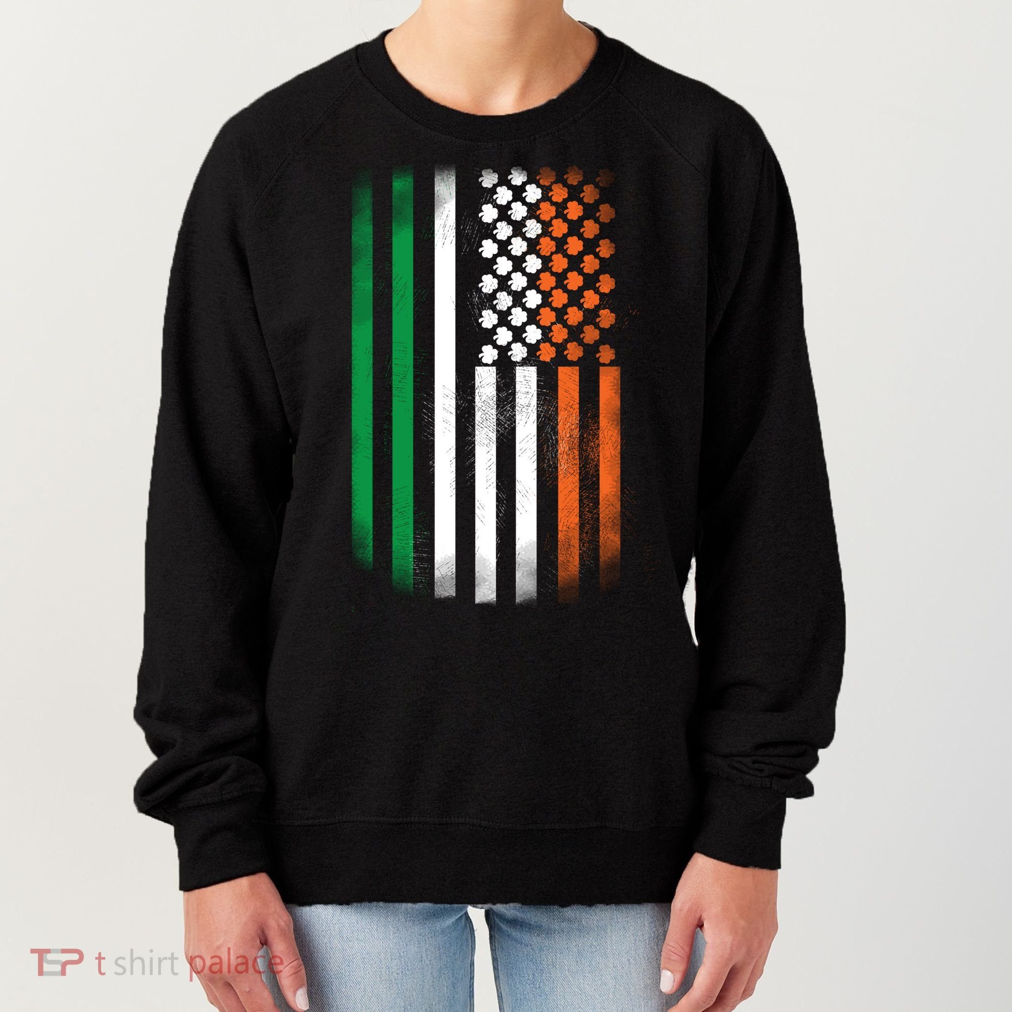 Cool Irish American Flag Women's Sweatshirt
