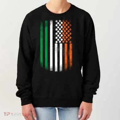 Cool Irish American Flag Women's Sweatshirt