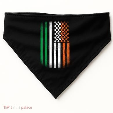 Cool Irish American Flag USA-Made Doggie Bandana