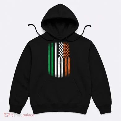 Cool Irish American Flag Hoodie