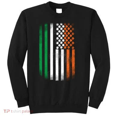 Cool Irish American Flag Sweatshirt