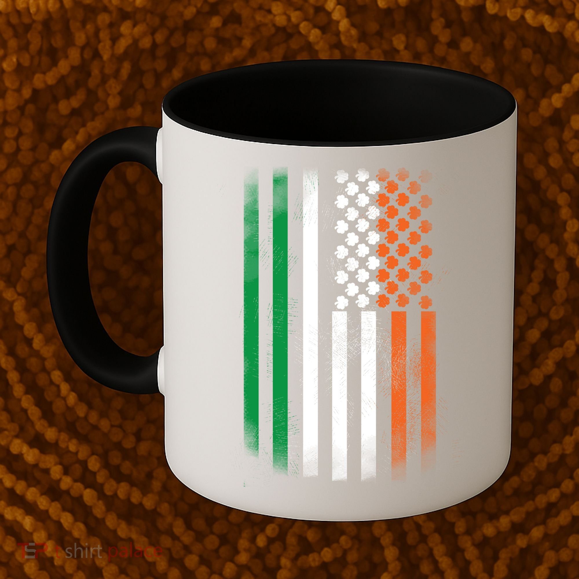 Cool Irish American Flag Coffee Mug