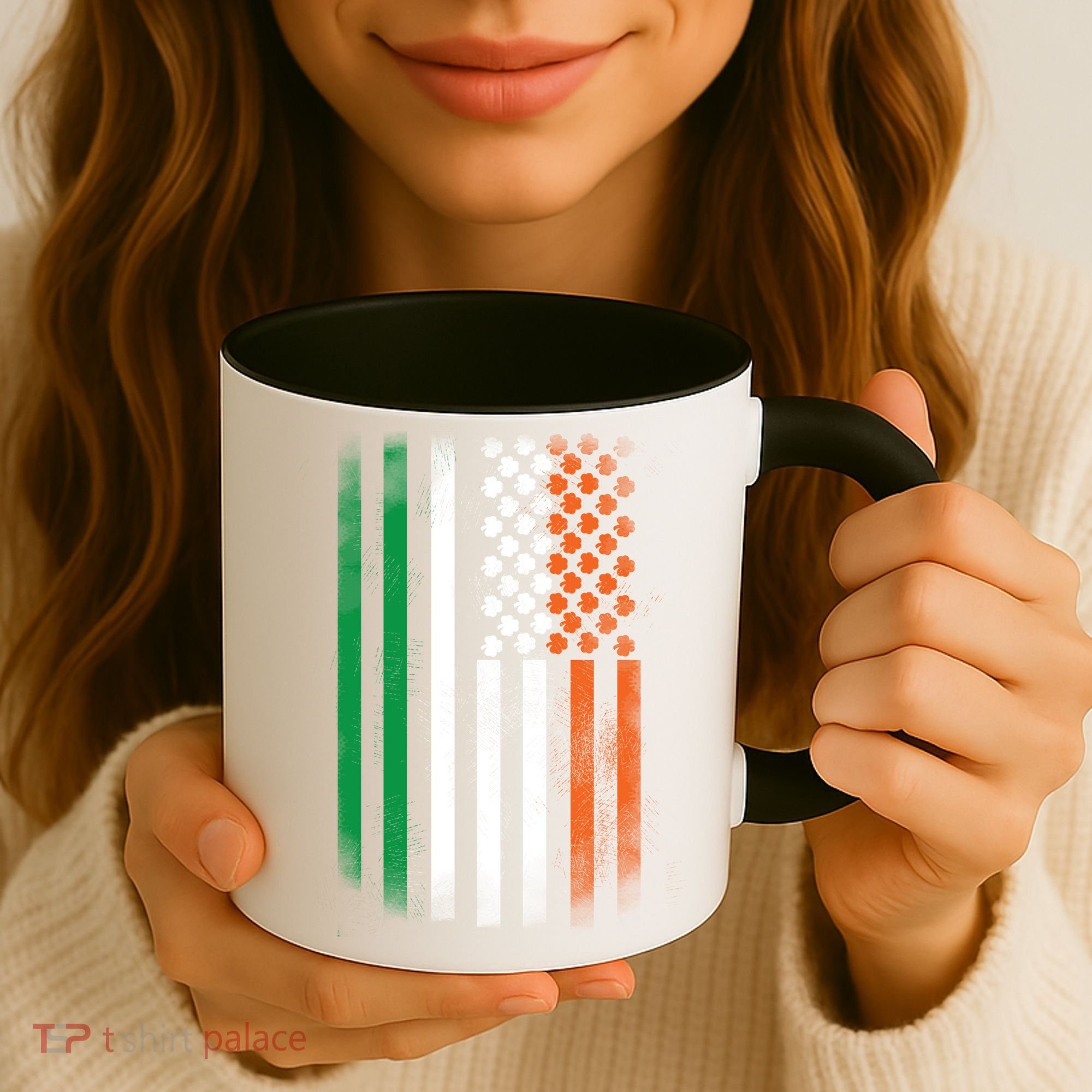 Cool Irish American Flag Coffee Mug
