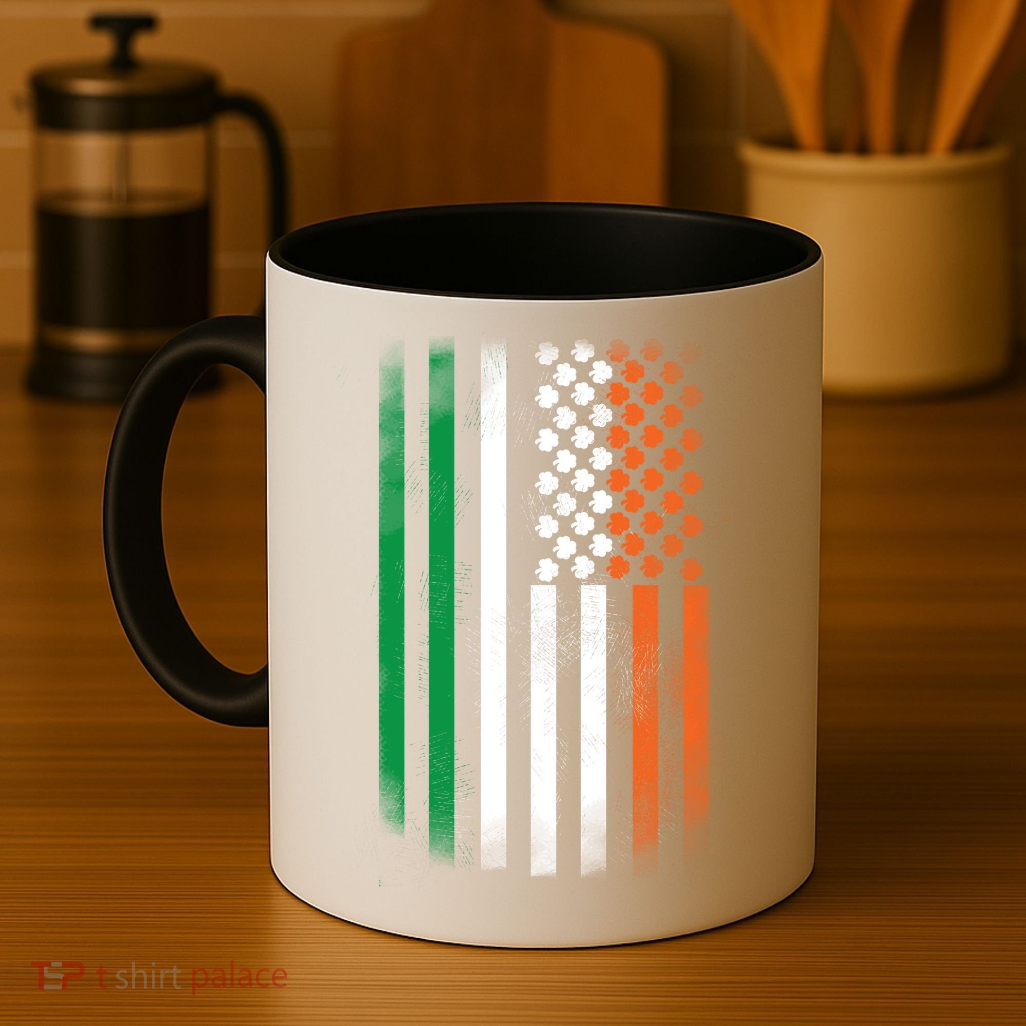 Cool Irish American Flag Coffee Mug