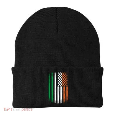 Cool Irish American Flag Beanie