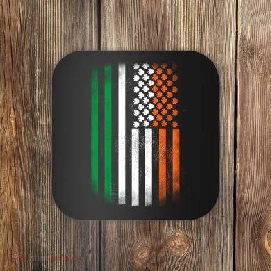 Cool Irish American Flag Coaster