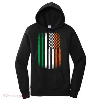 Cool Irish American Flag Women's Hoodie