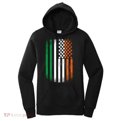 Cool Irish American Flag Women's Hoodie