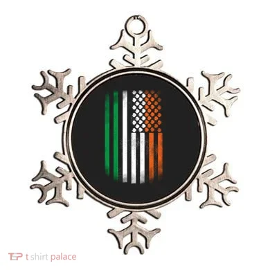 Cool Irish American Flag Ornament