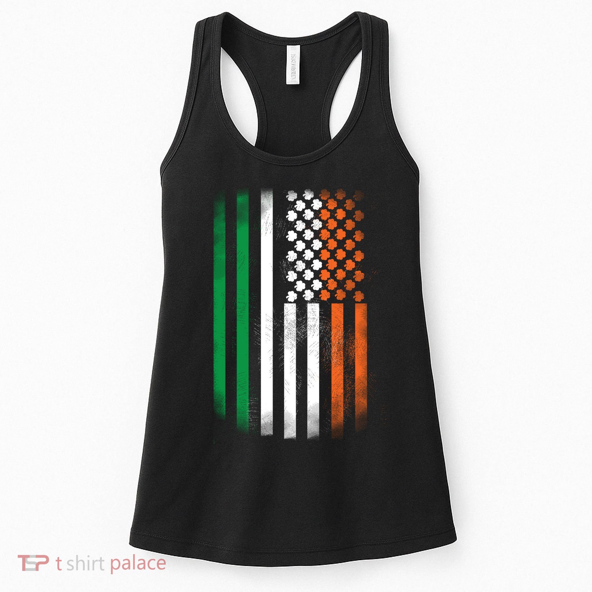 Cool Irish American Flag Women's Tank Top