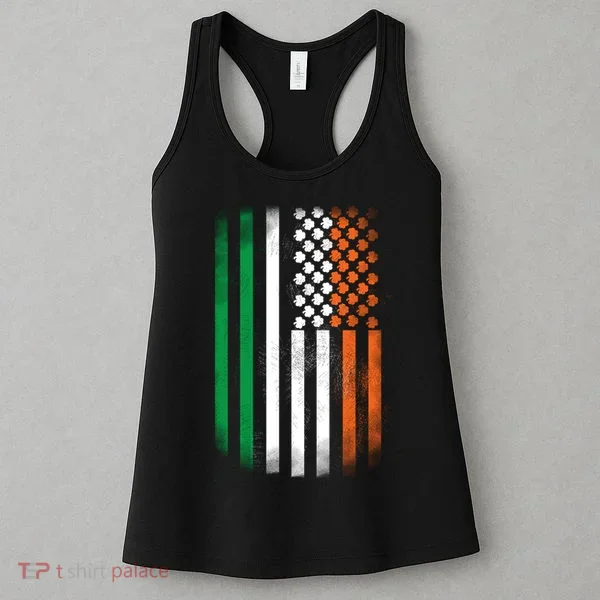 Cool Irish American Flag Women's Tank Top