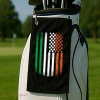 Cool Irish American Flag Golf Towel thumb 2