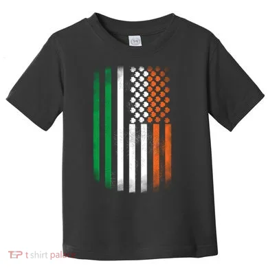 Cool Irish American Flag Toddler T-Shirt