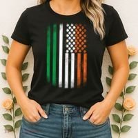 Cool Irish American Flag Women's T-Shirt thumb 2