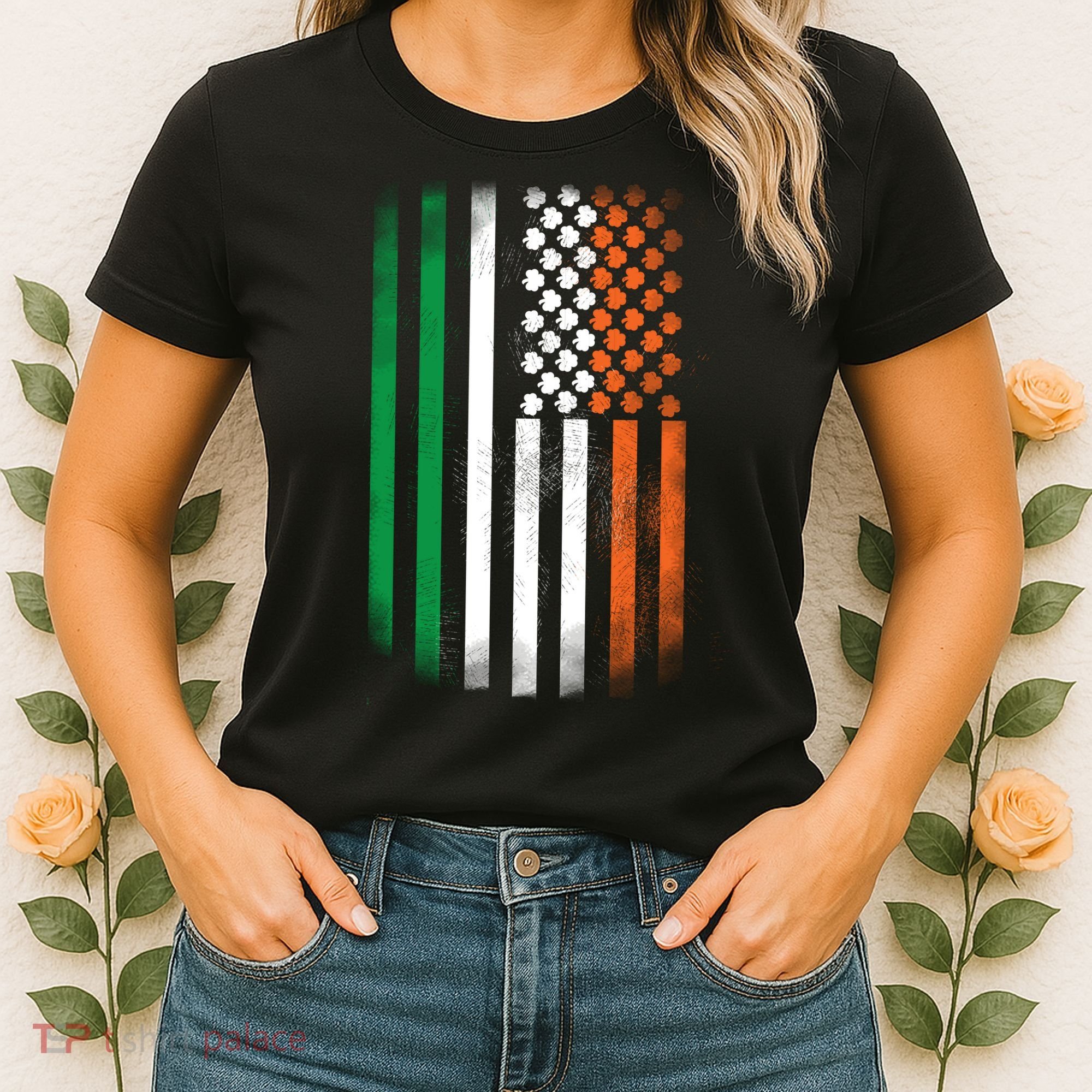 Cool Irish American Flag Women's T-Shirt