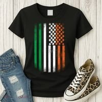 Cool Irish American Flag Women's T-Shirt thumb 3