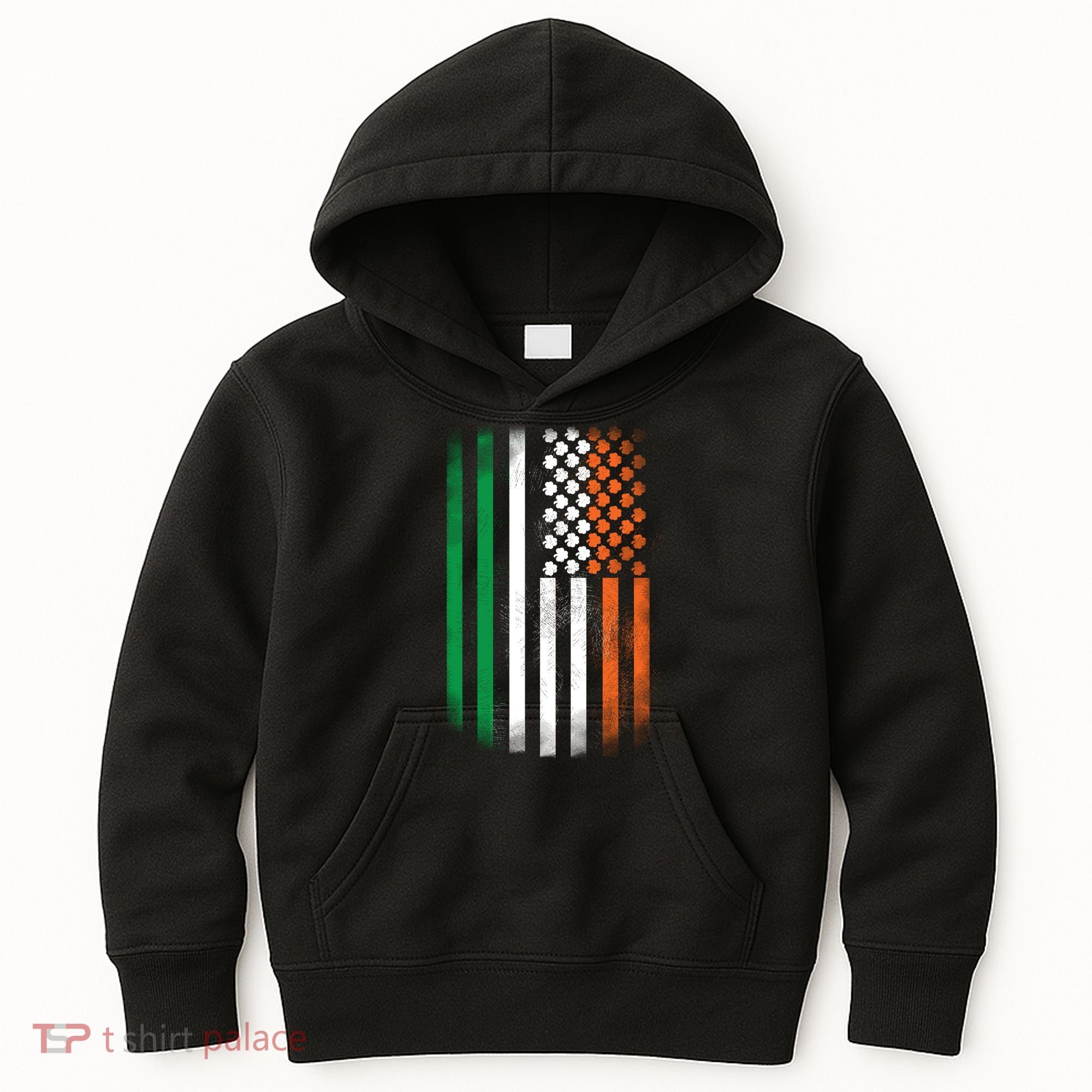 Cool Irish American Flag Kids Hoodie