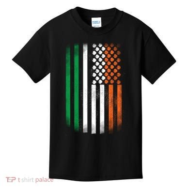 Cool Irish American Flag Kids T-Shirt