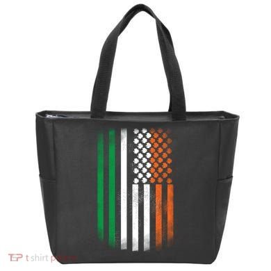 Cool Irish American Flag Tote Bag