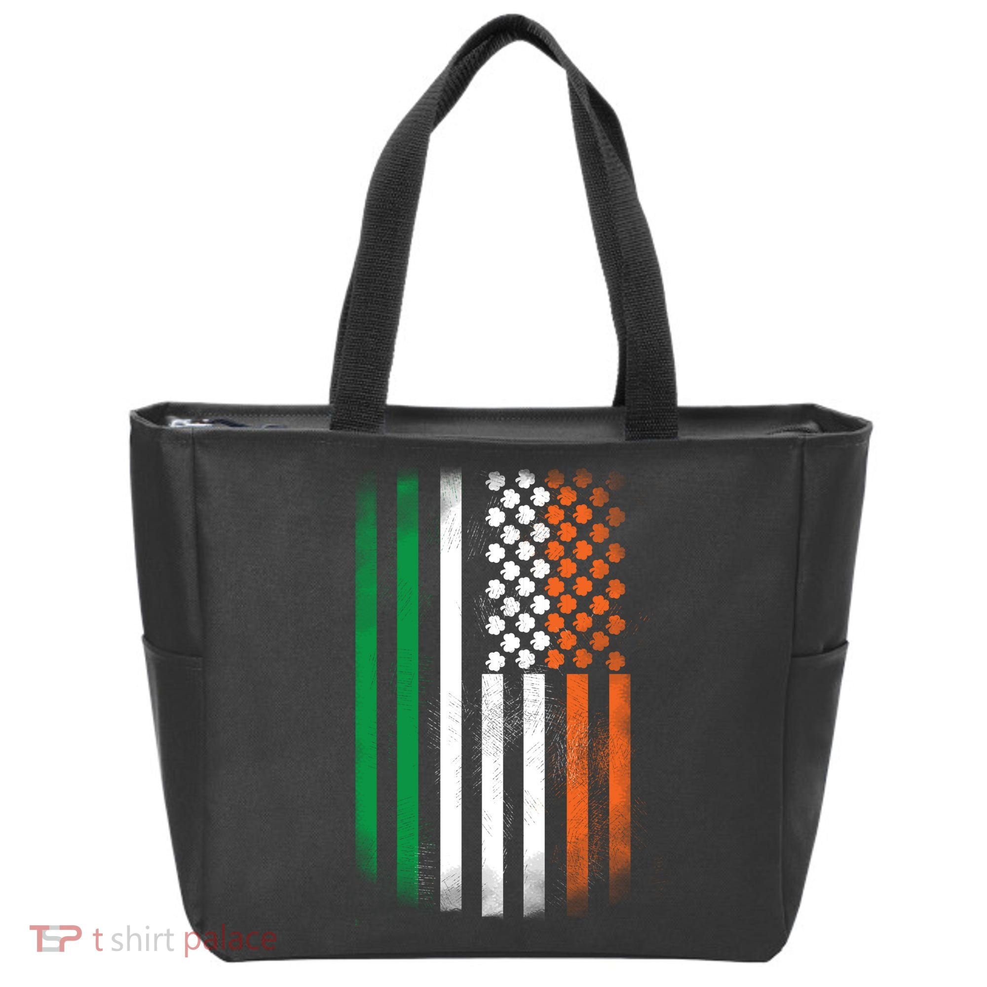 Cool Irish American Flag Tote Bag