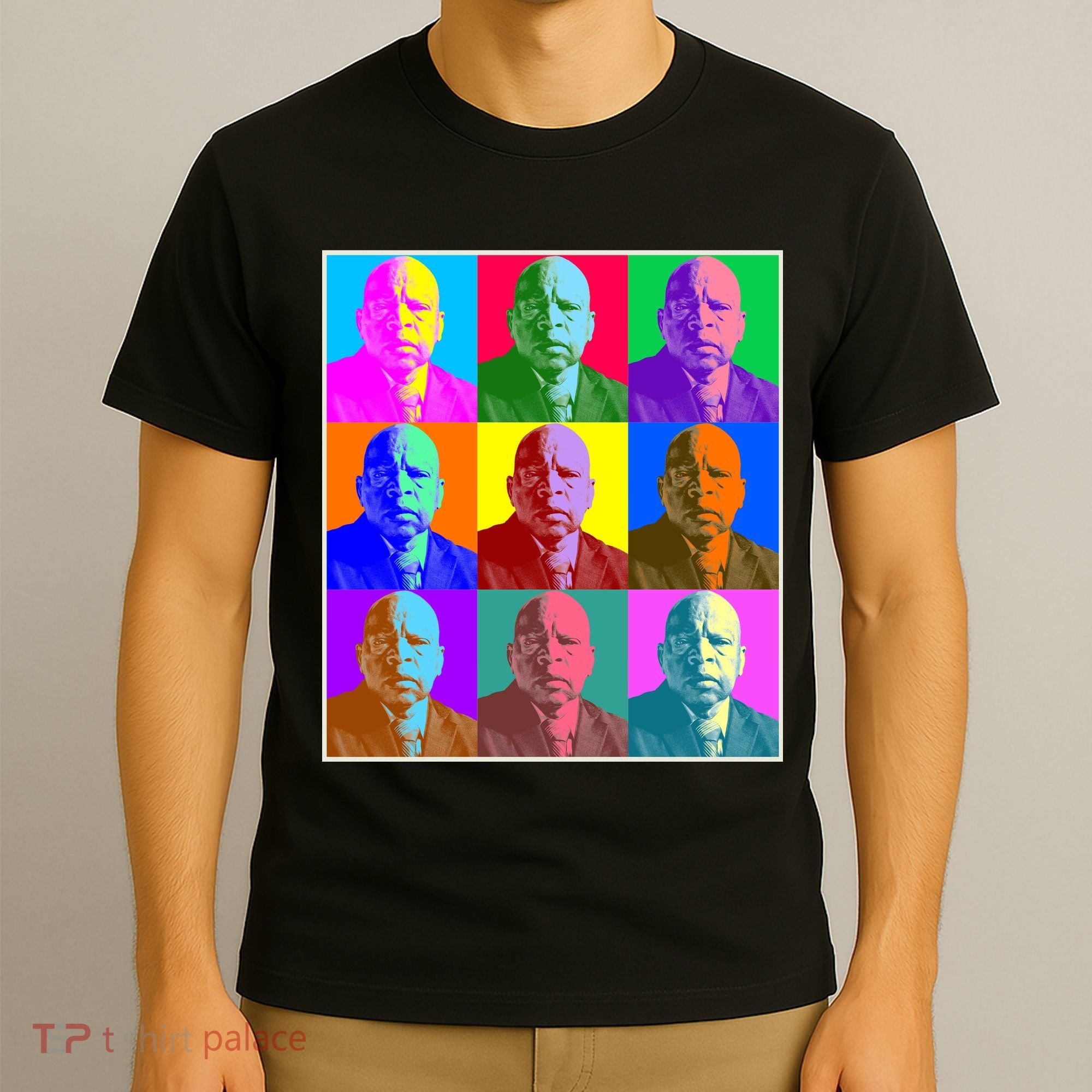 Cool John Lewis Pop Art T-Shirt