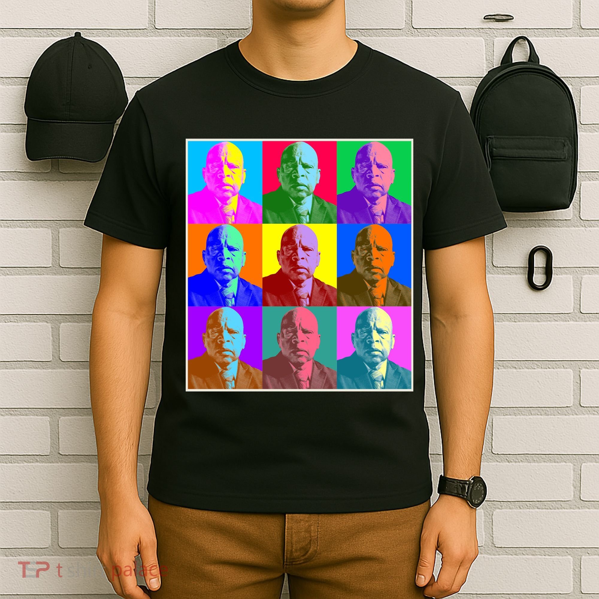 Cool John Lewis Pop Art T-Shirt