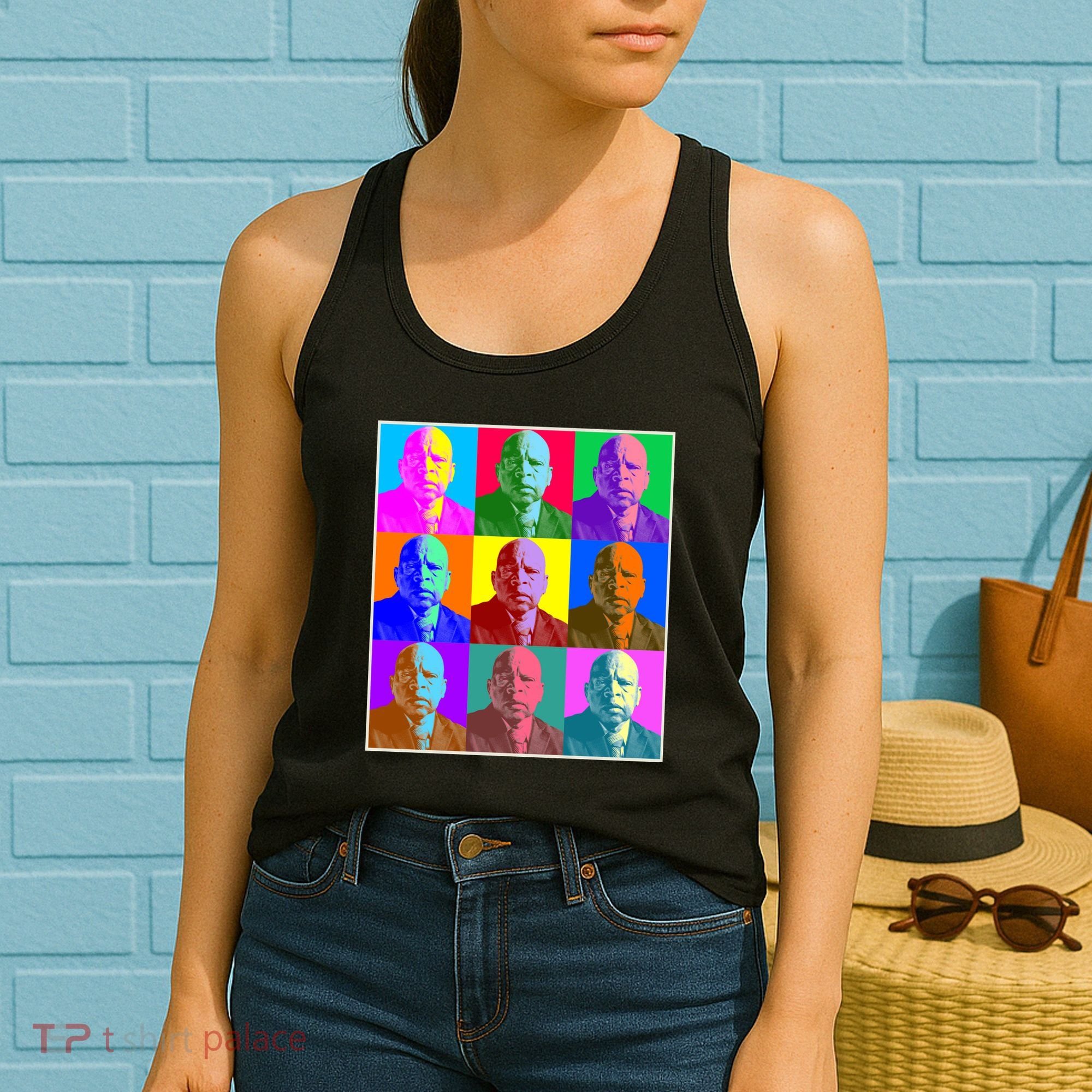 Cool John Lewis Pop Art Women's Tank Top