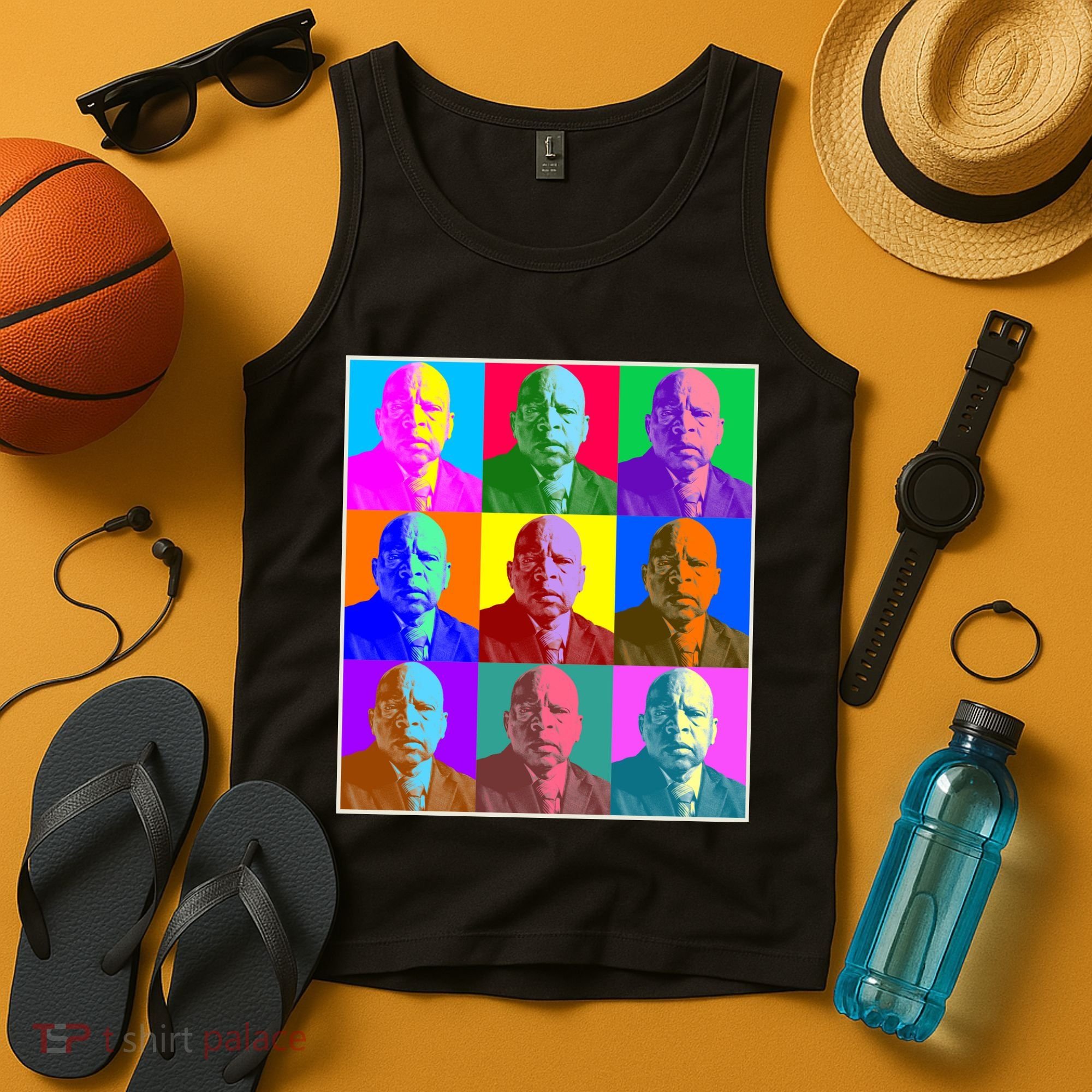 Cool John Lewis Pop Art Tank Top