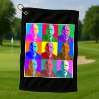 Cool John Lewis Pop Art Golf Towel thumb 1
