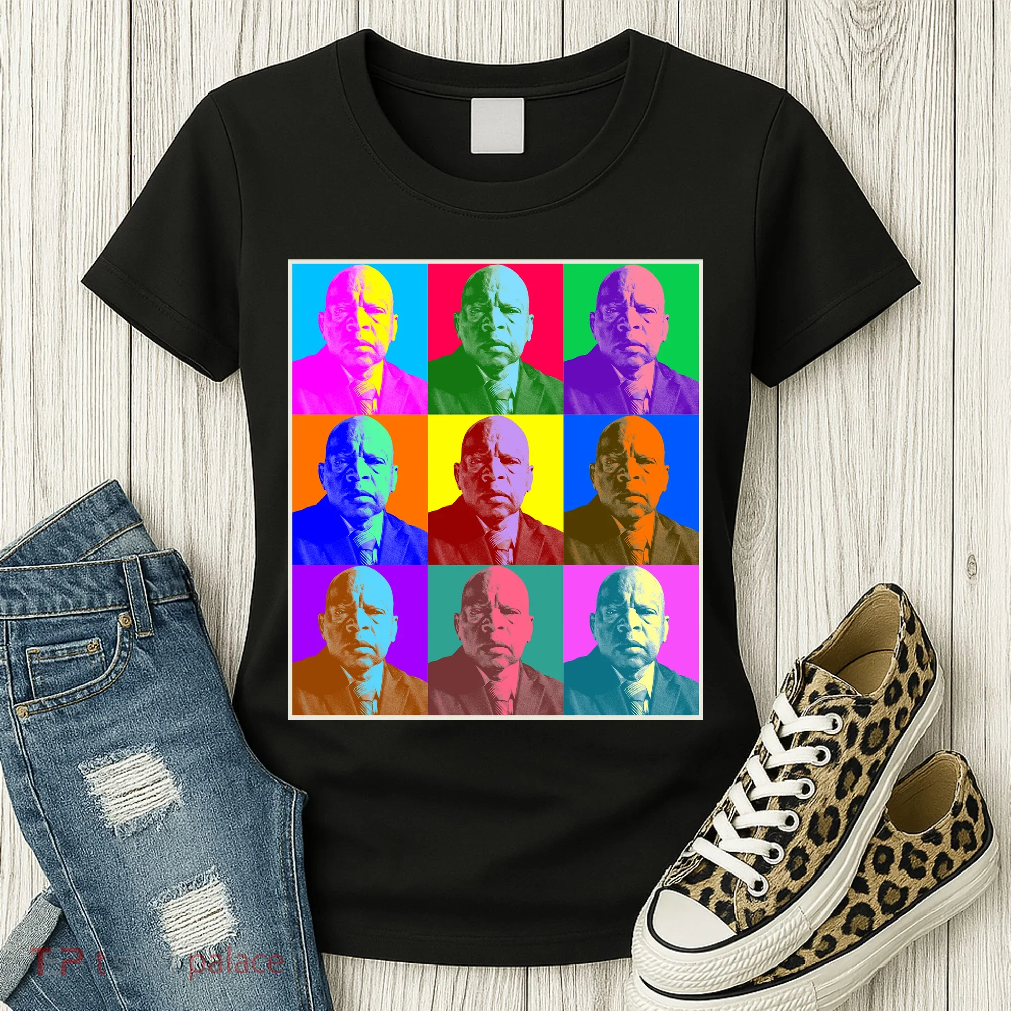 Cool John Lewis Pop Art Women's T-Shirt