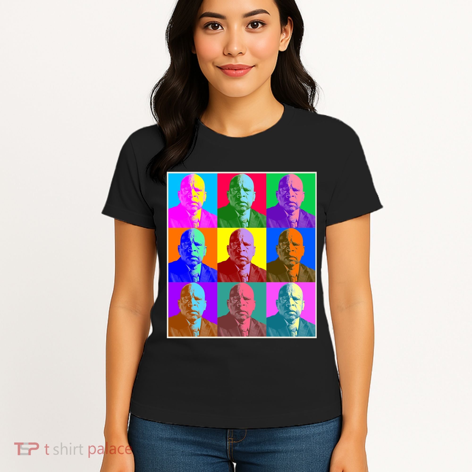 Cool John Lewis Pop Art Women's T-Shirt