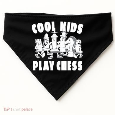 Cool Kids Play Chess USA-Made Doggie Bandana