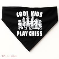 Cool Kids Play Chess USA-Made Doggie Bandana thumb 0