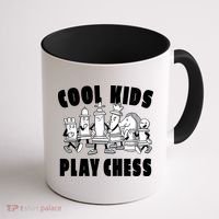 Cool Kids Play Chess Coffee Mug thumb 1