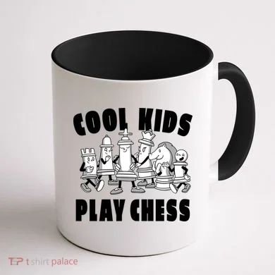 Cool Kids Play Chess Coffee Mug back