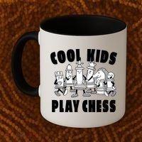 Cool Kids Play Chess Coffee Mug thumb 2