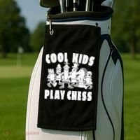 Cool Kids Play Chess Golf Towel thumb 2