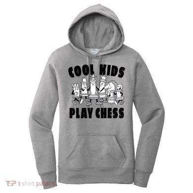 Cool Kids Play Chess Women's Hoodie
