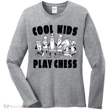 Cool Kids Play Chess Women's Long Sleeve Shirt