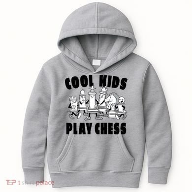 Cool Kids Play Chess Kids Hoodie