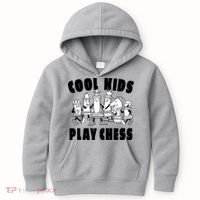 Cool Kids Play Chess Kids Hoodie thumb 0
