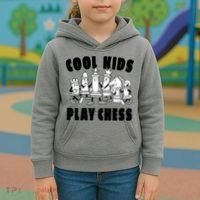 Cool Kids Play Chess Kids Hoodie thumb 3
