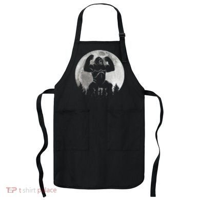 Cool King Kong Monster Full Moon Apron