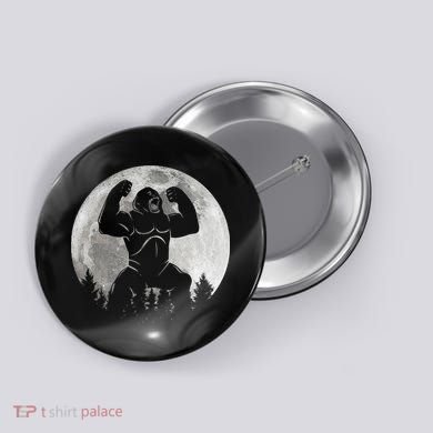 Cool King Kong Monster Full Moon Button