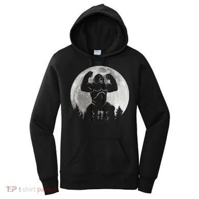 Cool King Kong Monster Full Moon Women's Hoodie