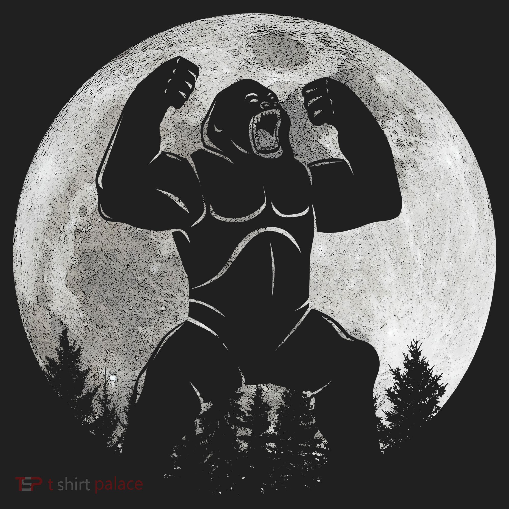 Cool King Kong Monster Full Moon Tumbler