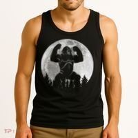 Cool King Kong Monster Full Moon Tank Top thumb 3