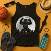 Cool King Kong Monster Full Moon Tank Top thumb 4